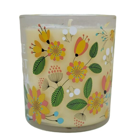 The Best Mom Candle Spring Petals Scent Yellow Floral 10.8 oz 1 Wick Mothers Day - Picture 2 of 6